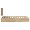 vidaXL Aufbewahrungsbett Sonoma-Eiche 100 x 200 cm Holzwerkstoff