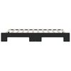 vidaXL Tagesbett Ausziehbar Schwarz 80x200 cm Stoff