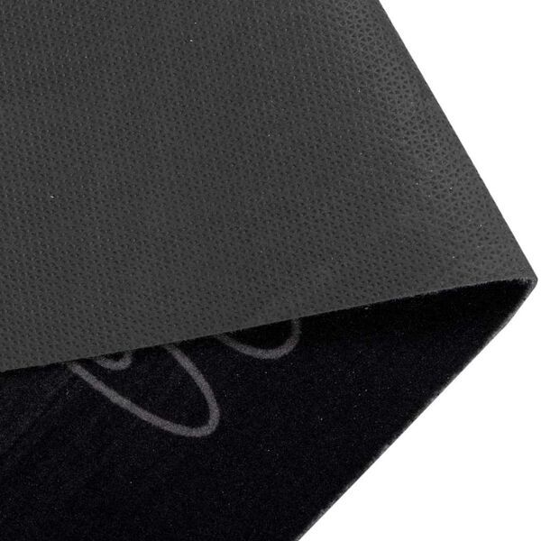vidaXL K&uuml;chen Teppich Schwarz 300 x 60 cm Samt