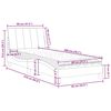 vidaXL Bett mit Matratze "Hanko" Dunkelgr&uuml;n 80x200 cm Samt