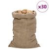vidaXL Jutes&auml;cke 30 Stk. 60x105 cm 100% Jute 340 g/m&sup2;