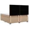 vidaXL Boxspringbett Matratze Cappuccino-Braun 180x200 cm Kunstleder