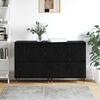 vidaXL Aufbewahrungsschrank 2 pcs Schwarz Eichen-Optik 60 x 35 x 70 cm
