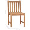 vidaXL Gartenst&uuml;hle 2 Stk. mit Kissen Massivholz Teak