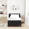 vidaXL Boxspringbett mit Matratze Schwarz 90 x 190 cm Samt
