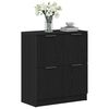 vidaXL Sideboard Schwarz Eichen-Optik 60 x 30 x 70 cm Holzwerkstoff