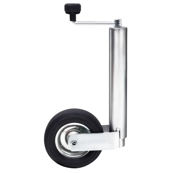 vidaXL St&uuml;tzrad f&uuml;r Anh&auml;nger mit Klemme 60 mm Verzinkter Stahl
