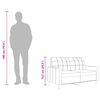 vidaXL 2-Sitzer-Sofa Taupe 120 cm Stoff