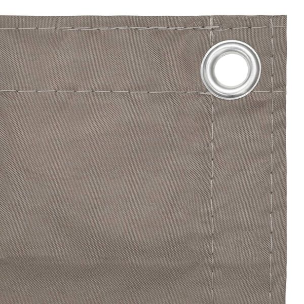 vidaXL Balkon-Sichtschutz Taupe 75x600 cm Oxford-Gewebe
