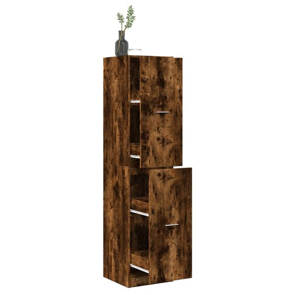 vidaXL Apothekerschrank R&auml;uchereiche 40x41x174,5 cm Holzwerkstoff