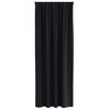 vidaXL Verdunkelungs-Vorh&auml;nge mit Ringen 2 pcs Schwarz 260 x 140 cm