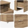 vidaXL Schreibtisch Artisan-Eiche 131,5 x 50 x 106,5 cm Holzwerkstoff
