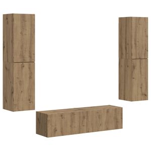 vidaXL TV-Schrankset 6 Stk. Artisan-Eiche Holzwerkstoff