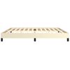 vidaXL Bettgestell Creme 200x200 cm Kunstleder
