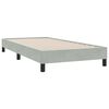 vidaXL Boxspringbett ohne Matratze Hellgrau 90x210 cm Samt