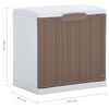 vidaXL Schuhschrank Taupe 40x30x40 cm