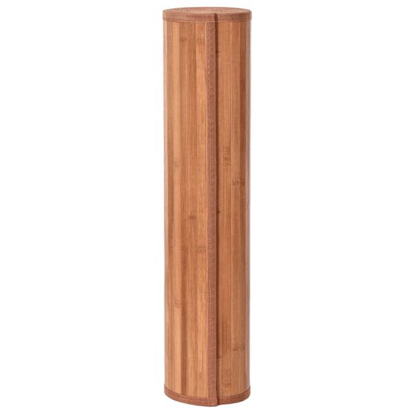 vidaXL Teppich Rechteckig Braun 70x400 cm Bambus