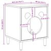 vidaXL Katzenhaus Beton 42,5 x 40 x 53 cm Holzwerkstoff