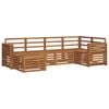 vidaXL Outdoor-Sofagarnitur 6 Stk. Natur Polyester