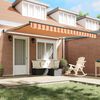 vidaXL Einziehbare Markise Gelb und Orange 400 x 300 cm