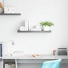 vidaXL Schweberegal Grau 80x23,5x3,8 cm MDF