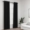 vidaXL Verdunkelungsvorh&auml;nge Leinenoptik 2 Stk. Anthrazit 140x225 cm
