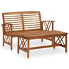 vidaXL 2-tlg. Garten-Lounge-Set Massivholz Akazie