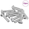 vidaXL Kopf-Sicherungsschraube 12 stk. Silber M6 x 30 mm Stahl