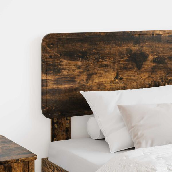 vidaXL Kopfteil mit Kopfteil Ger&auml;ucherte Eiche 80 cm Holzwerkstoff