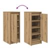 vidaXL Schuhschrank Artisan-Eiche 29,5x34x76 cm Holzwerkstoff