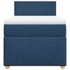 vidaXL Boxspringbett mit Matratze Blau 100x200 cm Stoff