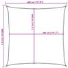 vidaXL Sonnensegel Sandfarbe 4x4 m 100% Polyester Oxford