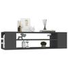 vidaXL TV-H&auml;ngeschrank Grau 100x30x26,5 cm Holzwerkstoff