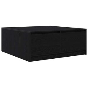 vidaXL Couchtisch mit Schubladen Schwarz Eichen-Optik 100x100x40 cm