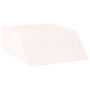 vidaXL Beinkissen Uni Wei&szlig; 63 x 52 x 19,5 cm