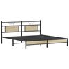 vidaXL Bettgestell ohne Matratze Sonoma-Eiche 183x203 cm Holzwerkstoff