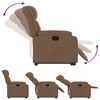 vidaXL Relaxsessel mit Aufstehhilfe Braun Stoff