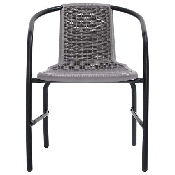 vidaXL 7-tlg. Garten-Essgruppe mit Kissen Beige Poly Rattan