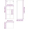 vidaXL H&auml;ngeschrank Beton Grau 40 x 29,5 x 100 cm Holzwerkstoff