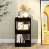 vidaXL B&uuml;cherregal/Raumteiler Schwarz 40x30x72 cm