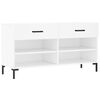 vidaXL Schuhbank Wei&szlig; 102x35x55 cm Holzwerkstoff