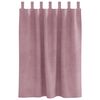 vidaXL Verdunkelungsvorhänge 2 pcs Dunkelrosa 140 x 140 cm Samt