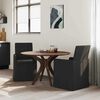 vidaXL Esszimmerst&uuml;hle 2 pcs Schwarz 57 x 67 x 95 cm Stoff