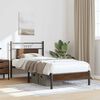 vidaXL Bettgestell ohne Matratze Braun Eiche 90x190 cm Holzwerkstoff