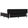 vidaXL Boxspringbett mit Matratze Schwarz 200 x 200 cm Samt