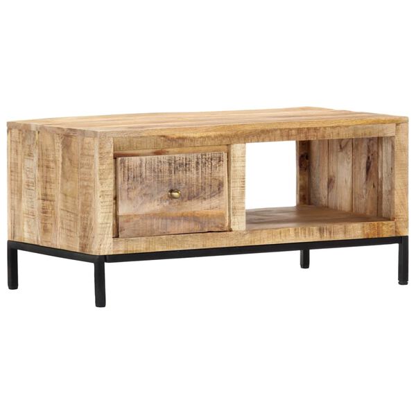 vidaXL Couchtisch 88x50x42 cm Massivholz Mango