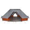 vidaXL Familien-Tipi-Zelt Tipi Grau und Orange 680 x 430 x 270 cm