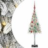 vidaXL Weihnachtsbaum mit 150 LEDs Wei&szlig; 120 cm PE und Stahl