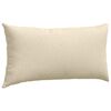 vidaXL Sofakissen 2 pcs Creme 80 x 40 cm Stoff