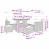 vidaXL Gartensofa-set 8 pcs Beige Poly-Rattan